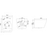 Сет: Инсталляция LEMARK PENEDA EXPERT + кнопка смыва BIT чёрный матовый + унитаз FLOREX белый глянец 100122424